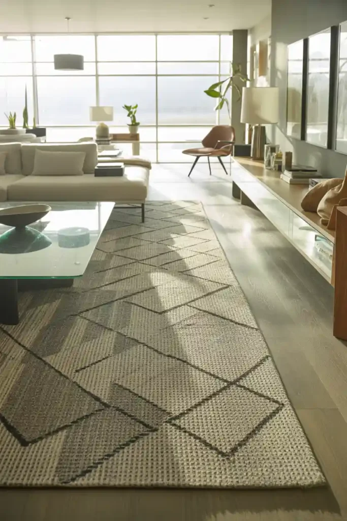 Diagonal Rug Placement