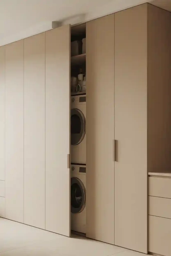 Flush Wall Laundry Closet