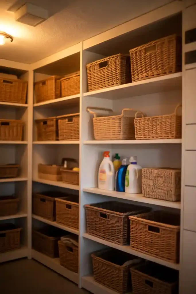 Hidden Storage Baskets