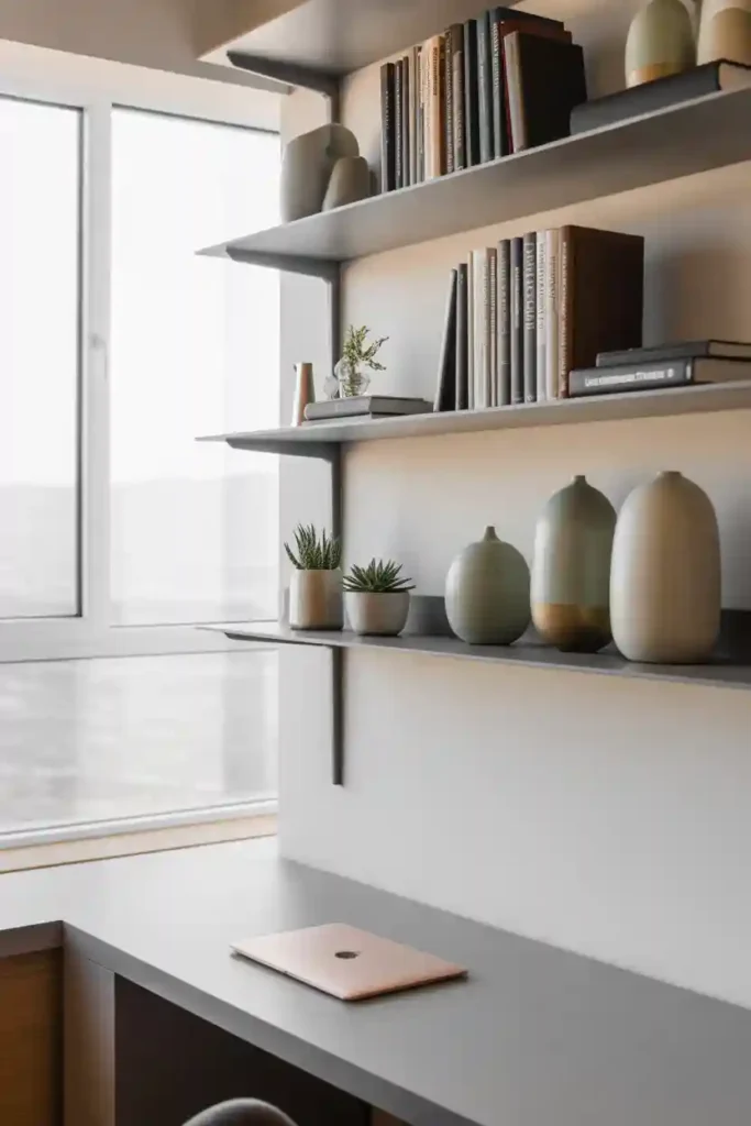 Incorporate Functional yet Stylish Shelving