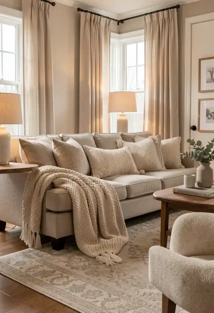 Incorporate Layers of Soft Furnishings