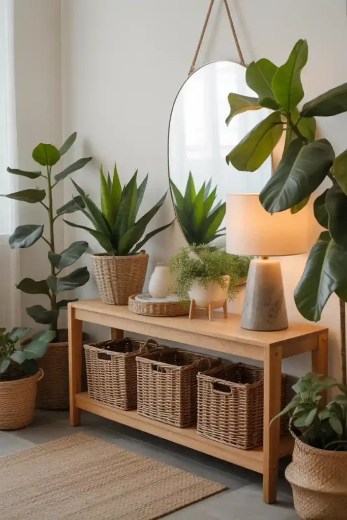 Natural Elements in Entryway Decor
