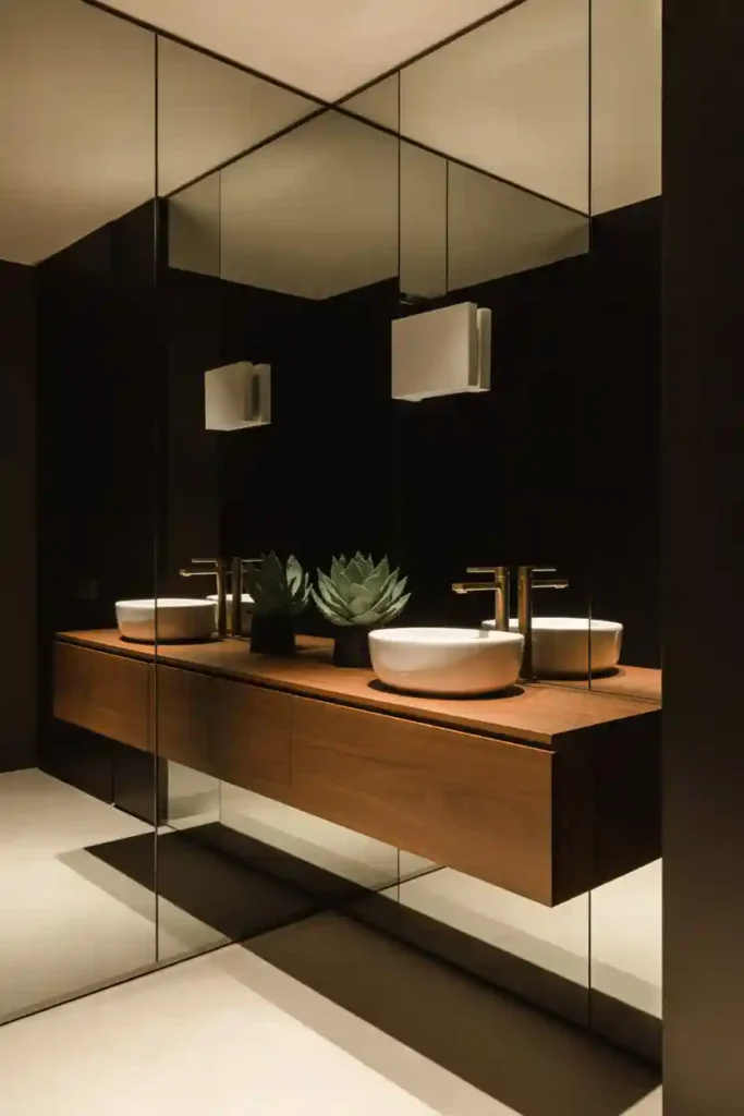 Oversized Mirror for Dramatic Effect