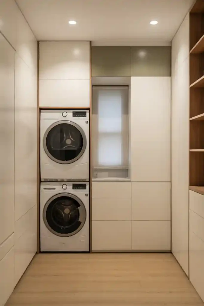 Stackable Washer and Dryer Layouts