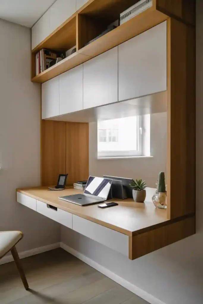 Utilize Floating Desks with Drawers