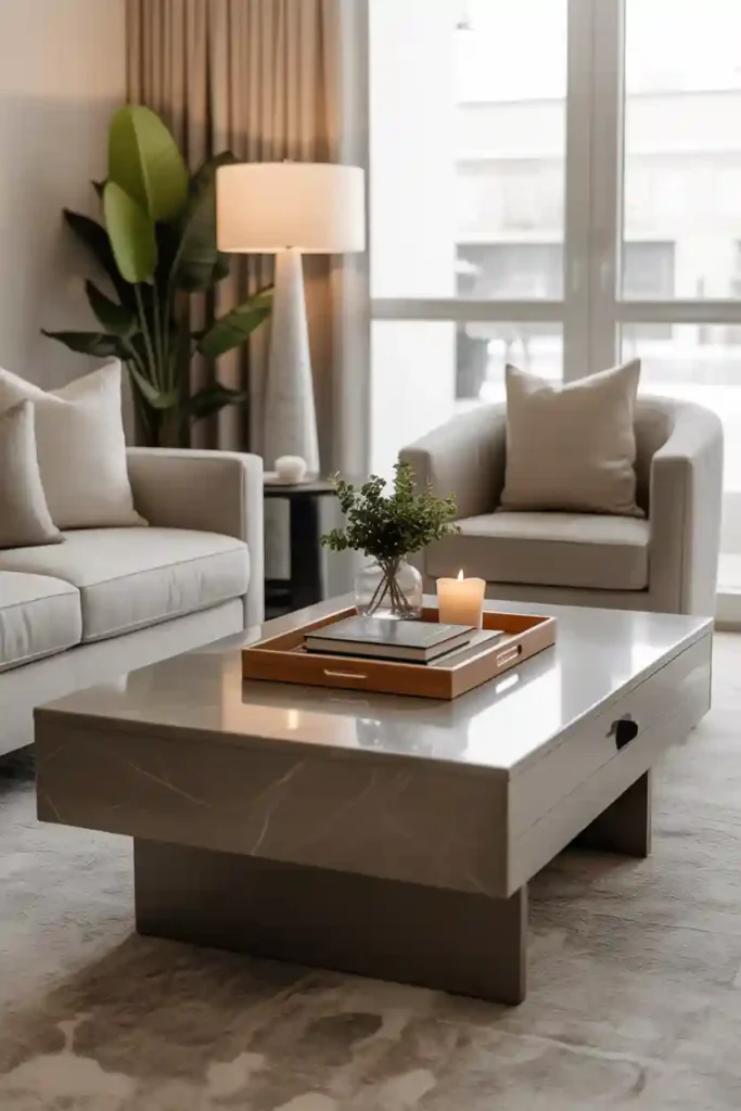 Add a Curated Coffee Table Display