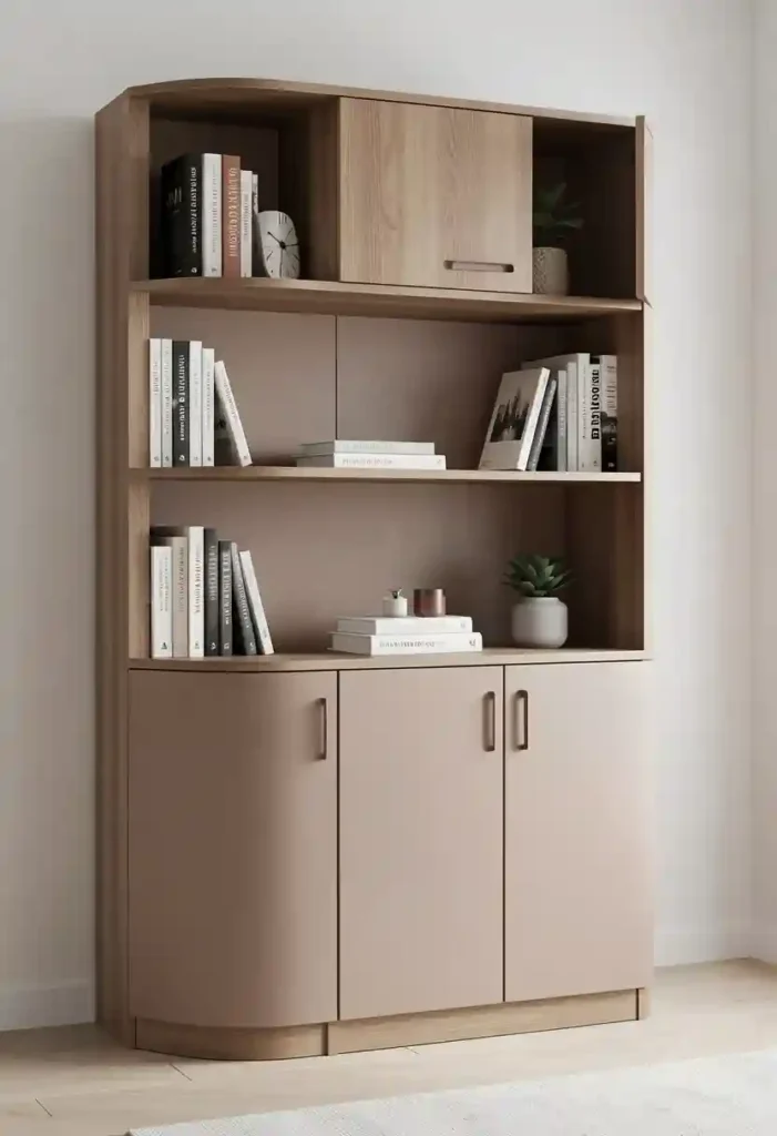 Bookshelves With Hidden Storage