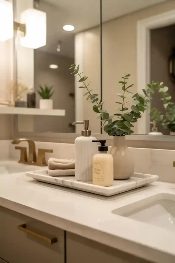 Decorative Tray on the Vanity