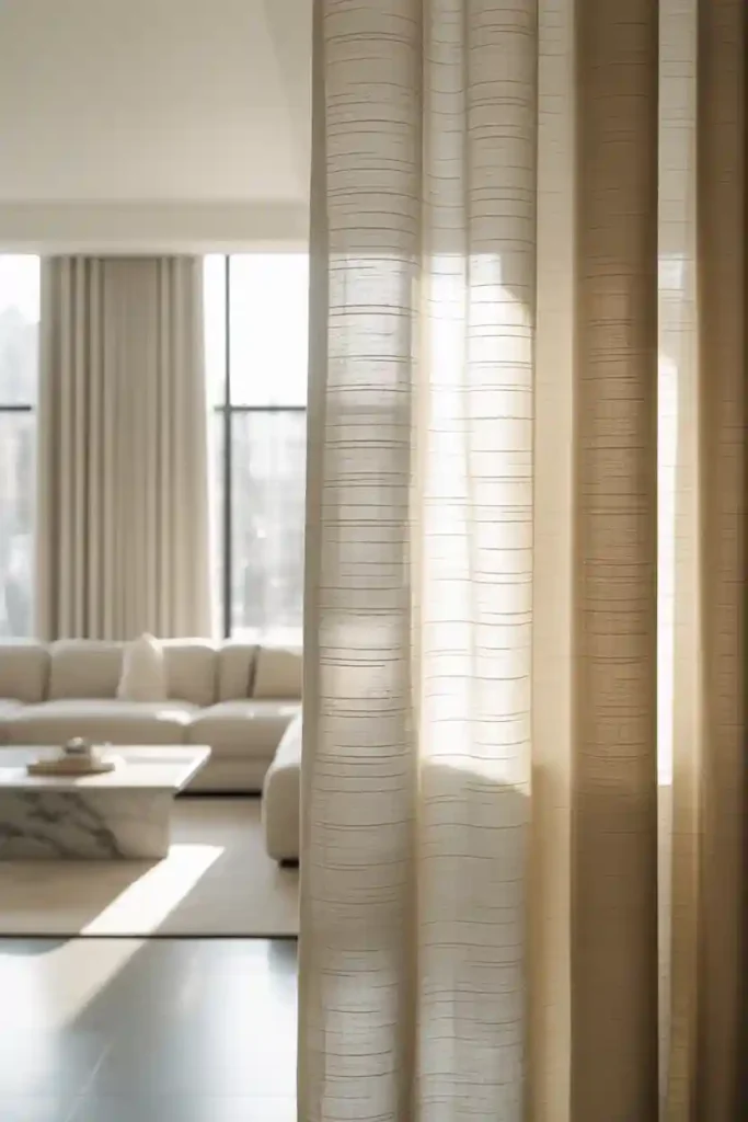 Keep Curtain Panels Simple and Uncluttered
