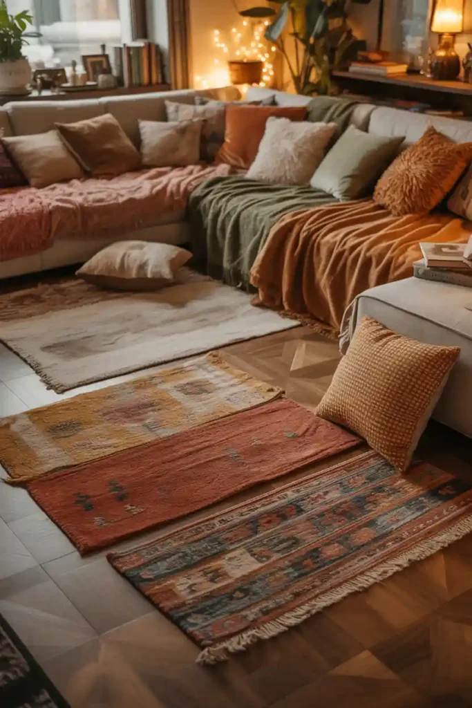  Layer Rugs to Define and Warm Spaces