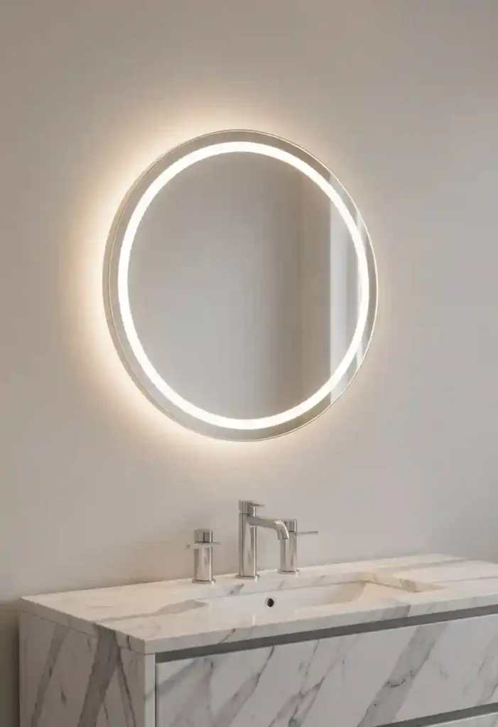 Mirror with LED Backlighting