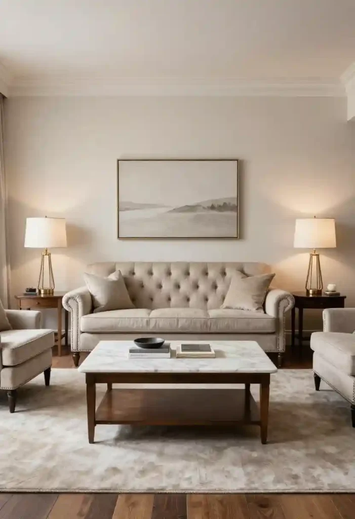 Modern Coffee Tables with Traditional Seating