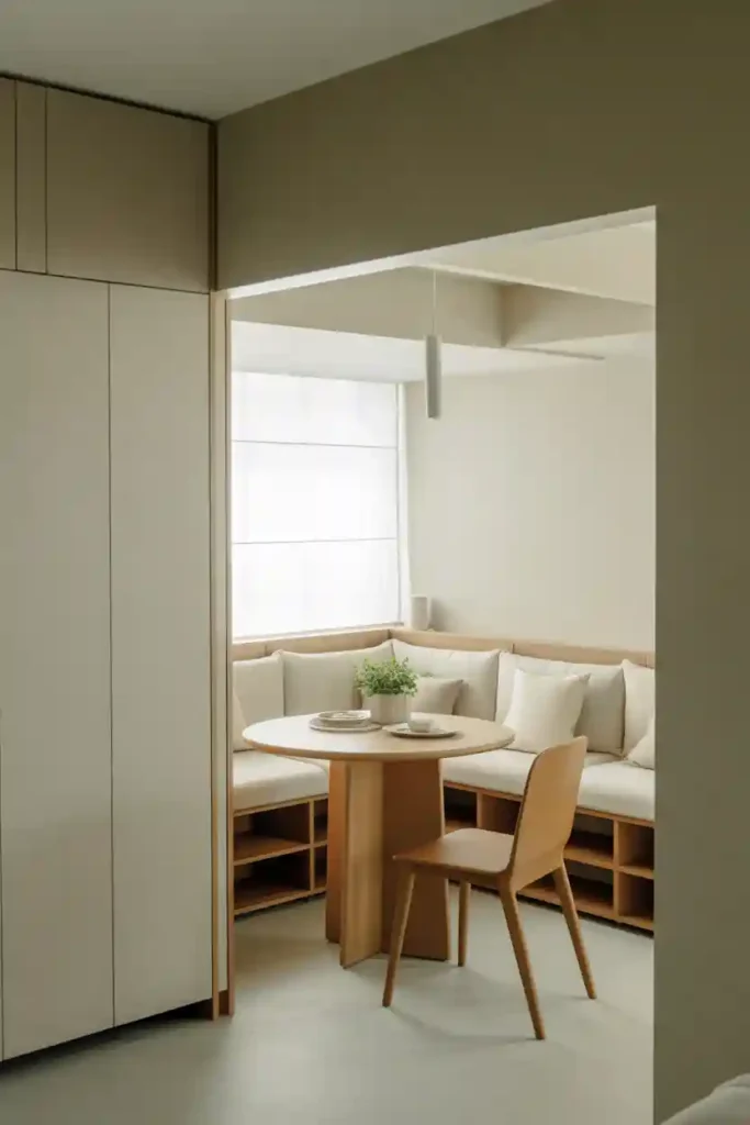 Small Apartment Corner Dining Nook