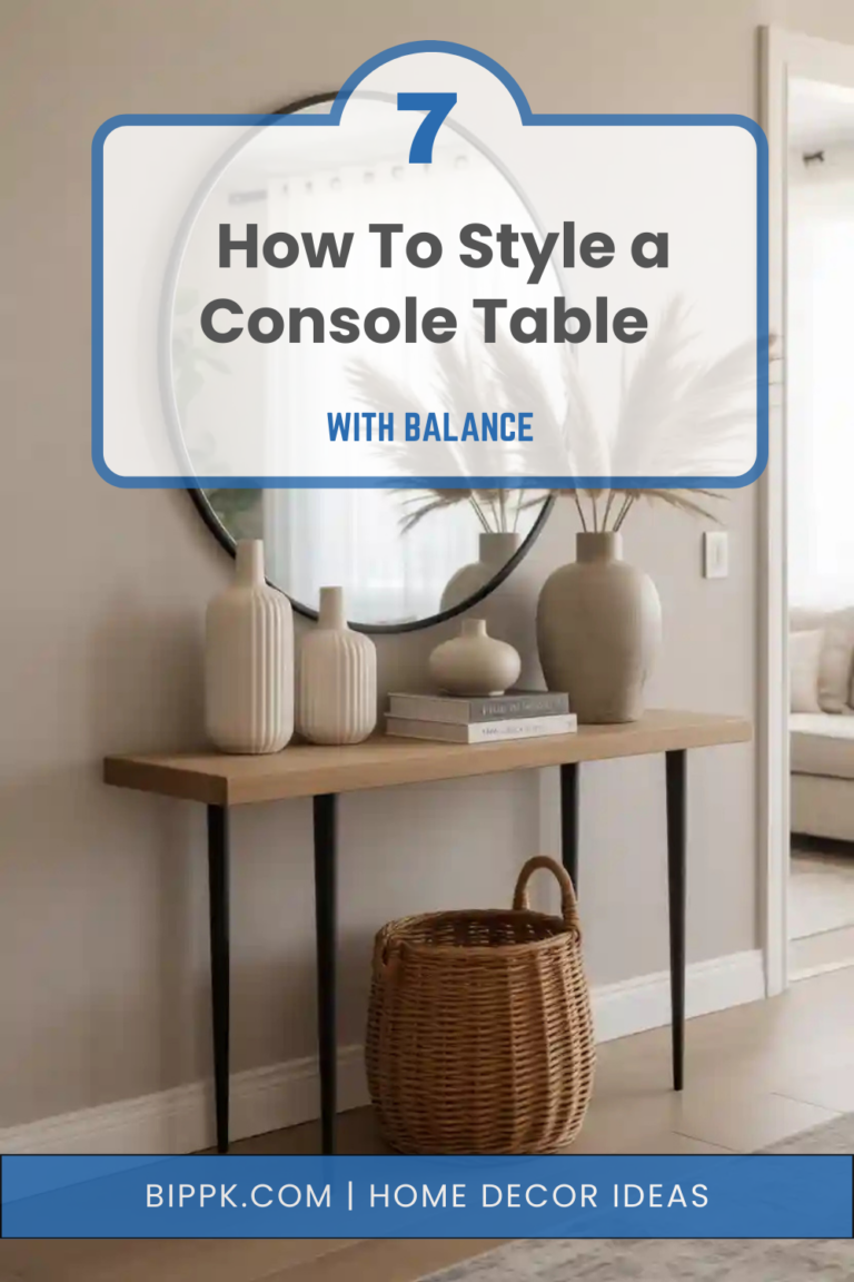 How To Style a Console Table