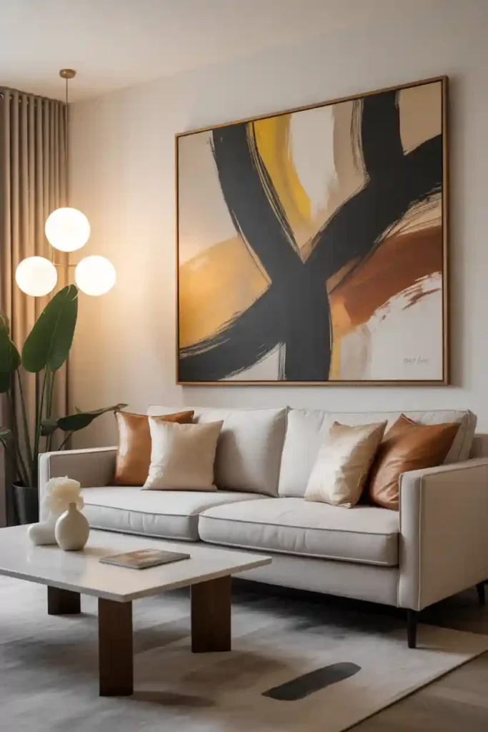  Oversized Abstract Canvas Statement