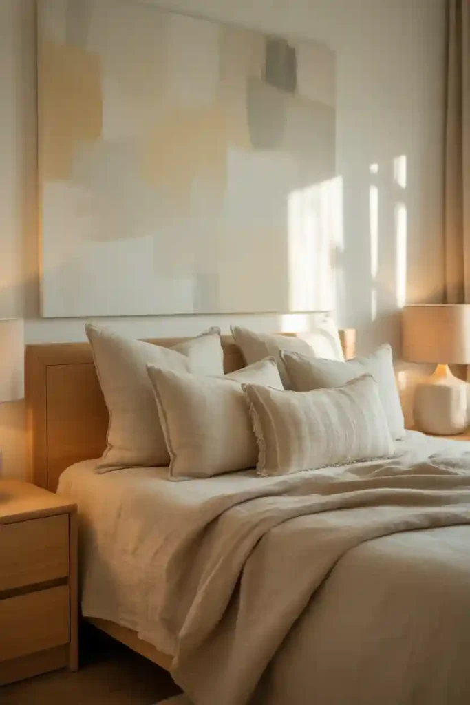 Soft Neutral Abstract Canvas