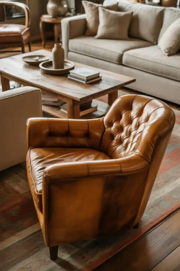 Leather Accents for Warmth