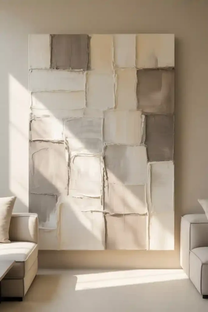 Neutral Canvas Texture Art