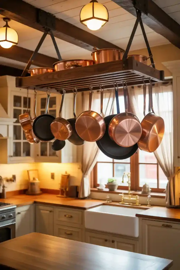 Overhead Hanging Pot Racks