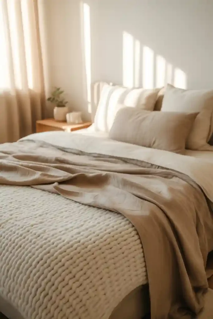Refresh Bedding with Layered Neutrals