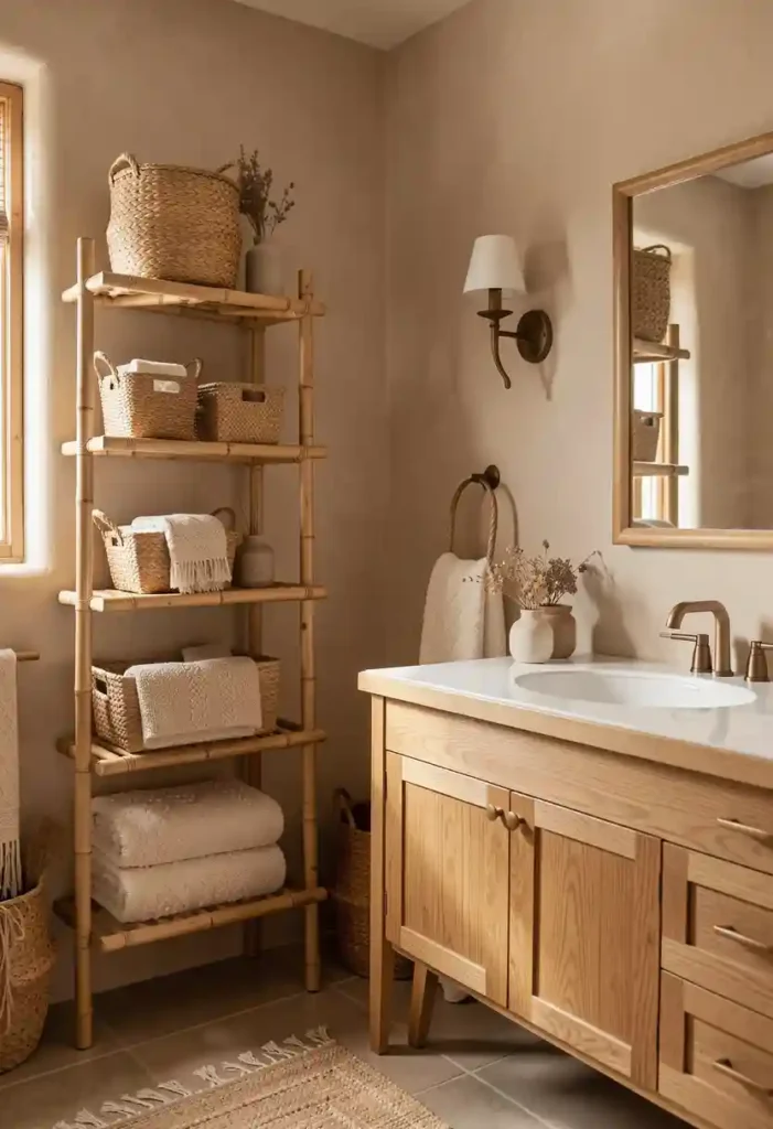 Bamboo and Woven Details