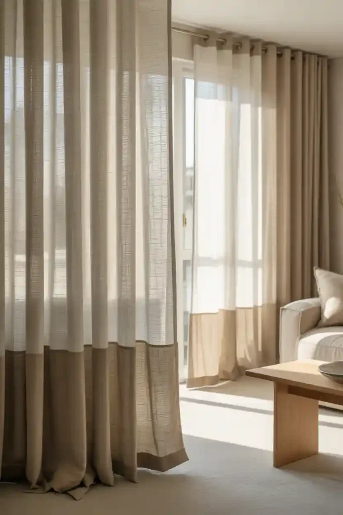 Soft Layered Window Treatments
