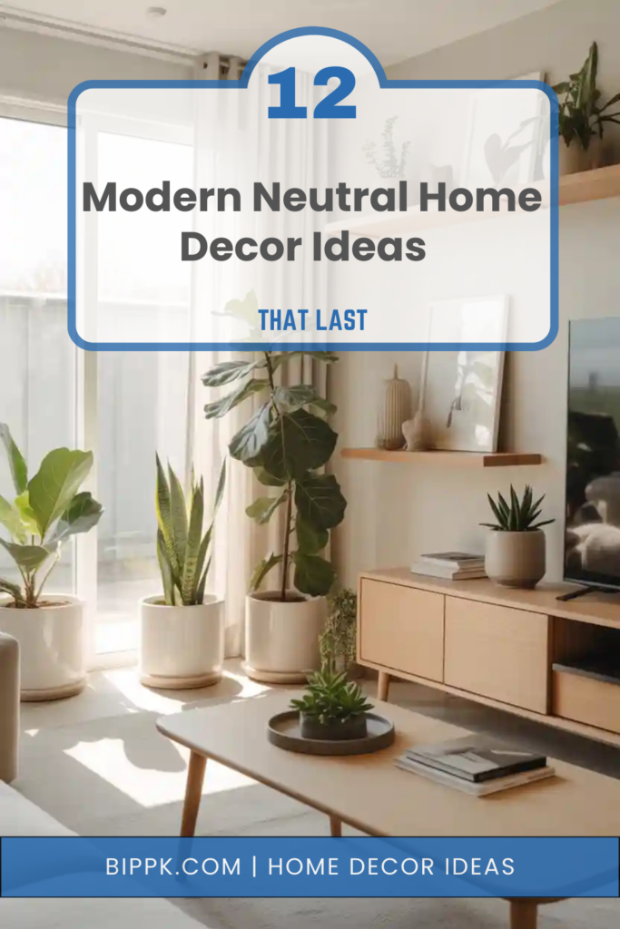 Modern Neutral Home Decor Ideas