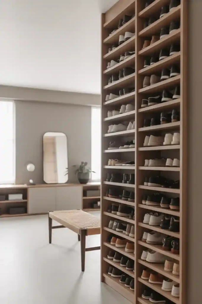 Floating Vertical Shoe Storage Towers