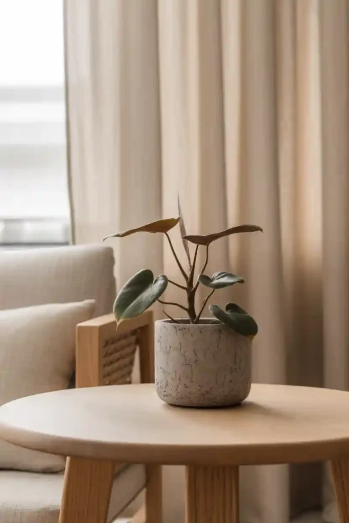 Plant With Natural Materials