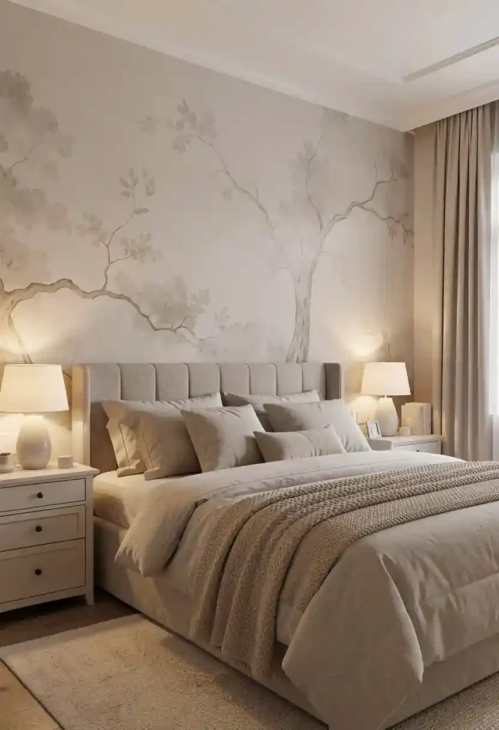 Subtle Mural Accent Wall