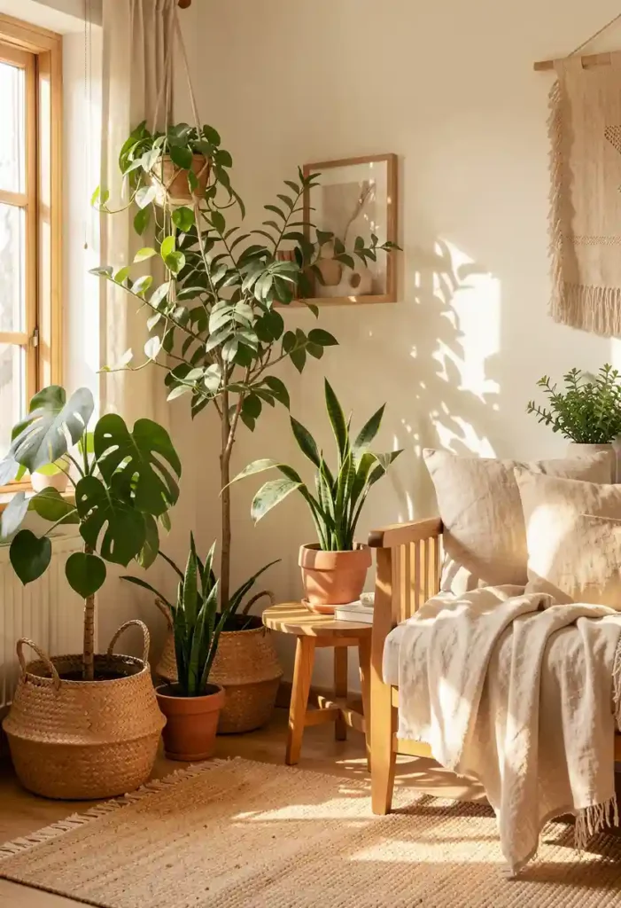 Mix Plants With Natural Textures