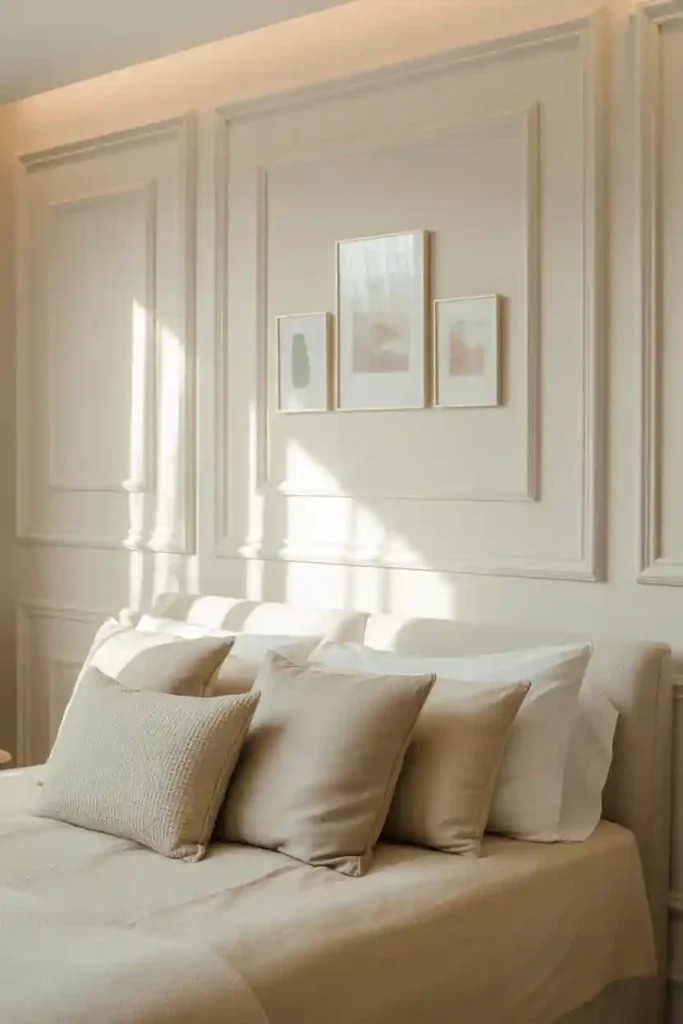 Subtle Panel Molding With Minimal Art