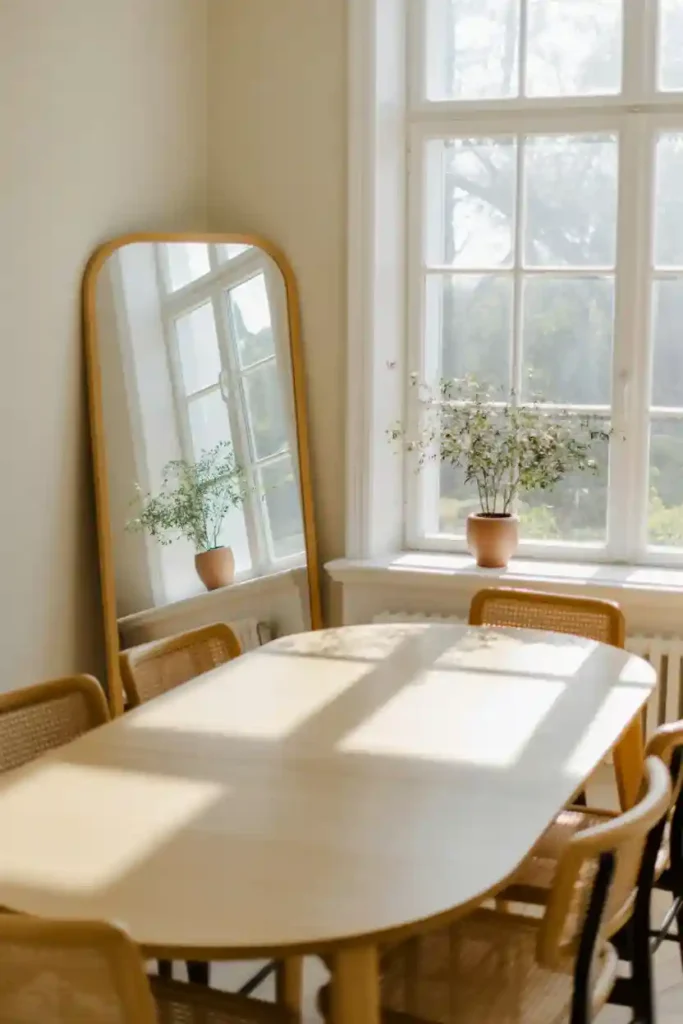 Mirror Opposite a Window for Maximum Light