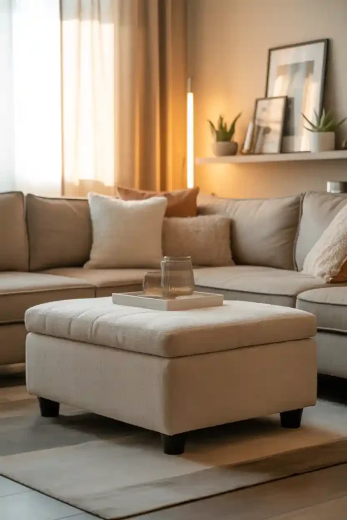 Storage Ottoman Coffee Table