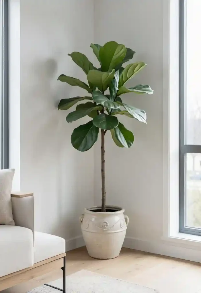 Tall Statement Plant in a Decorative Planter