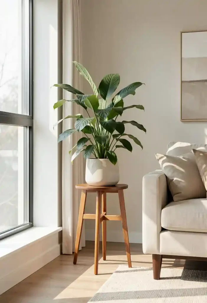 Use Plant Stands for Elevated Style