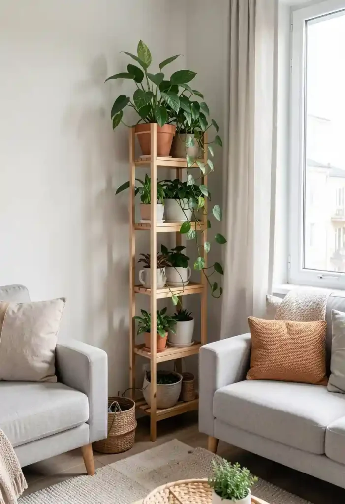 Use Corner Plant Stands
