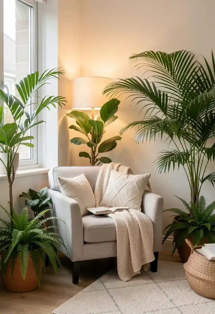 Plant Corner With a Cozy Chair