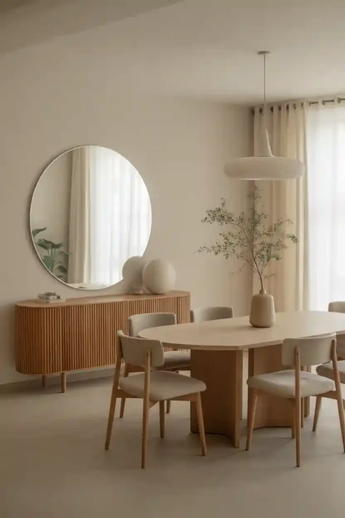 Round Mirror for Soft Balance