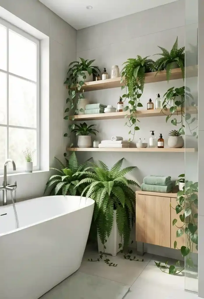 Create a Bathroom Plant Spa