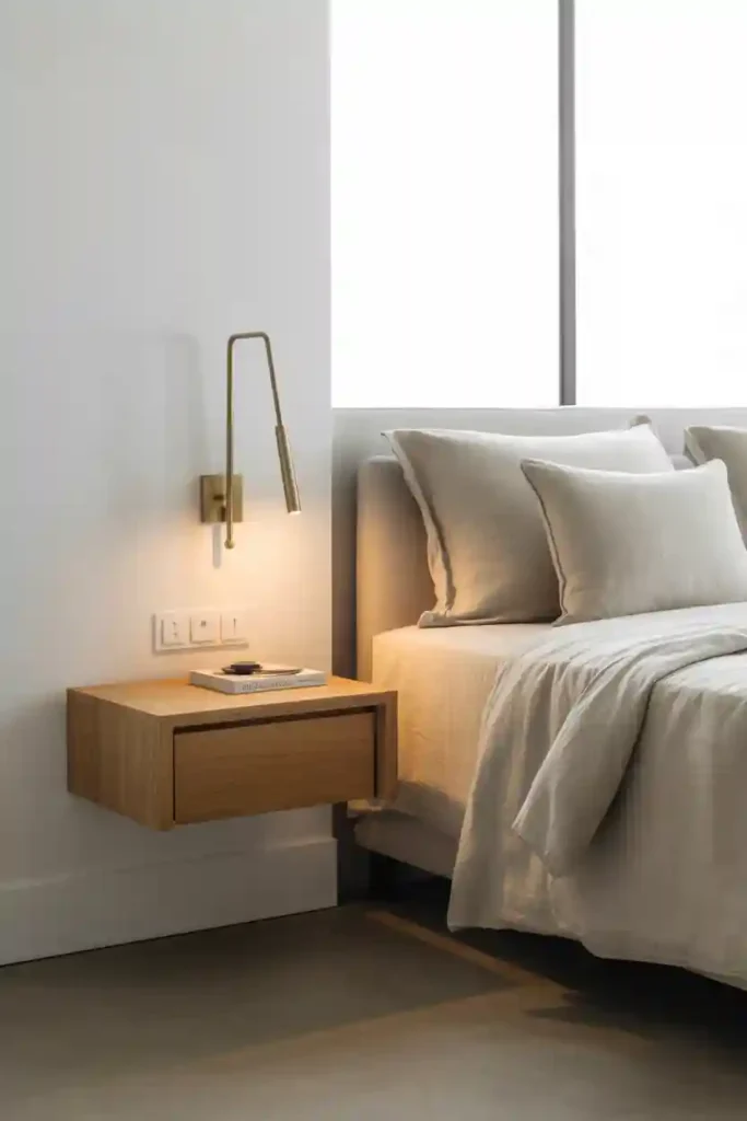 Floating Nightstands for Compact Bedrooms