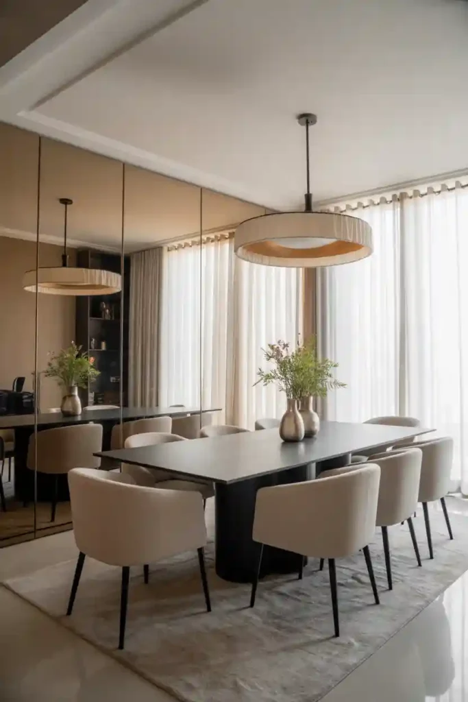 Floor-to-Ceiling Mirror Panels