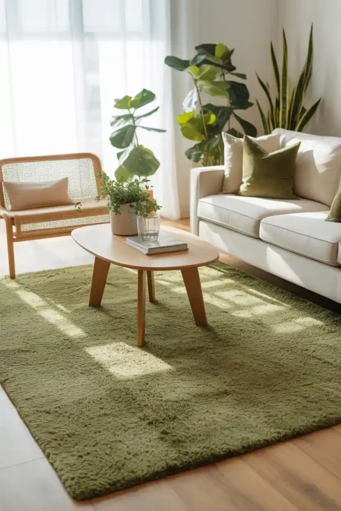  Incorporate Green Rugs