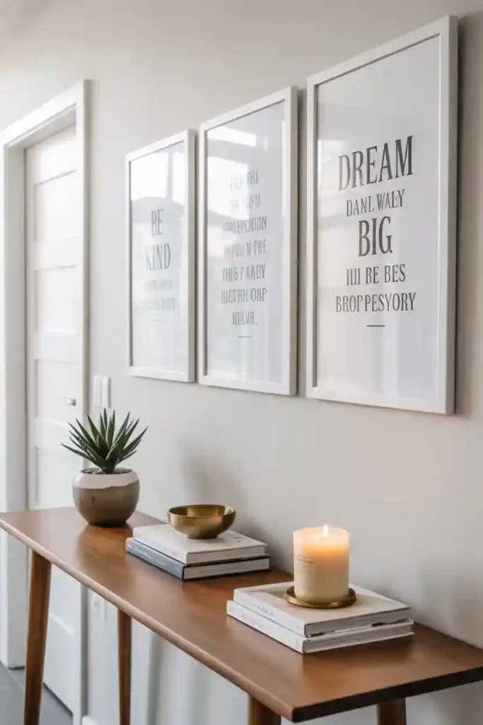 Inspirational Quote Art Display