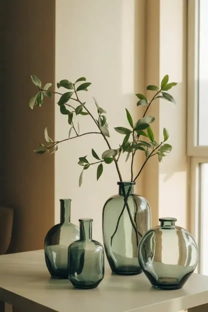 Decorate With Green Glass Accents