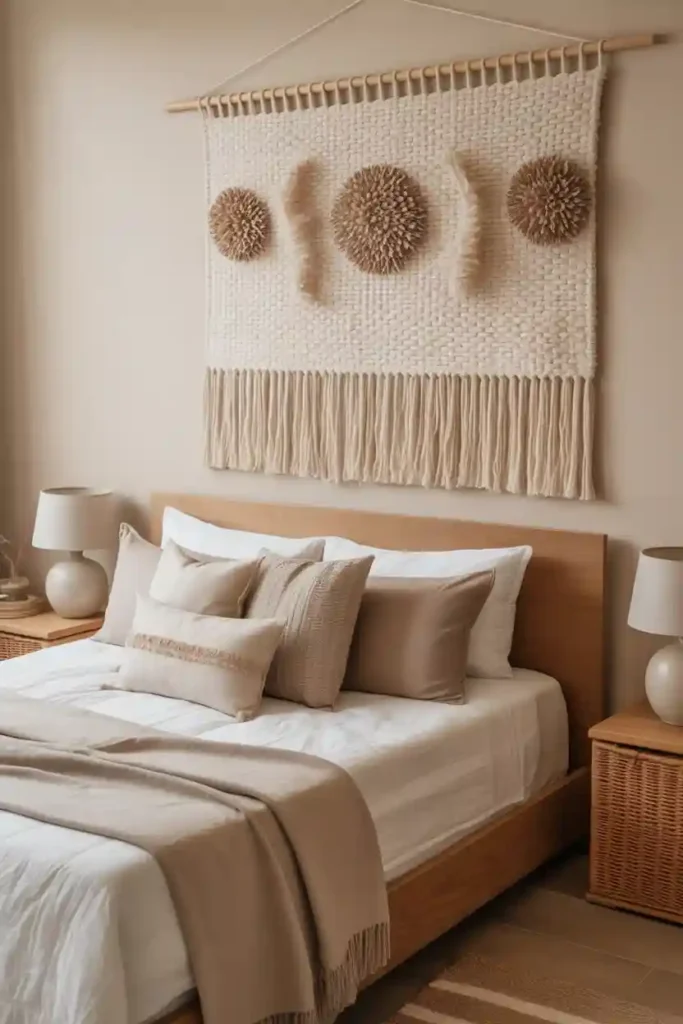 Neutral Fabric Wall Hangings