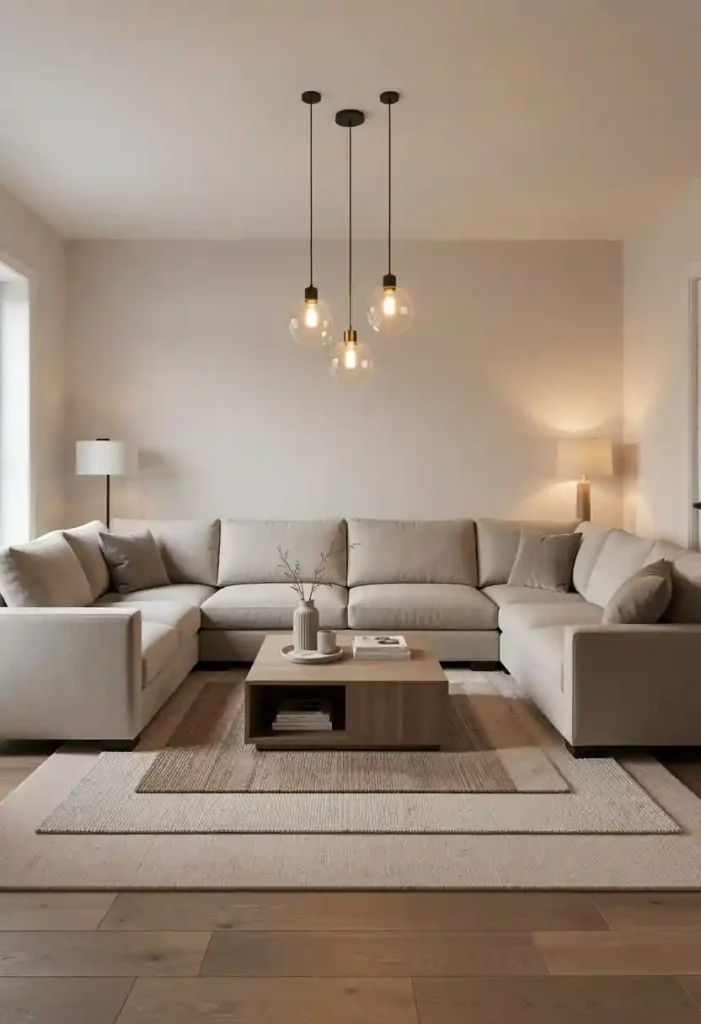 Cozy Minimal Living Room Layout