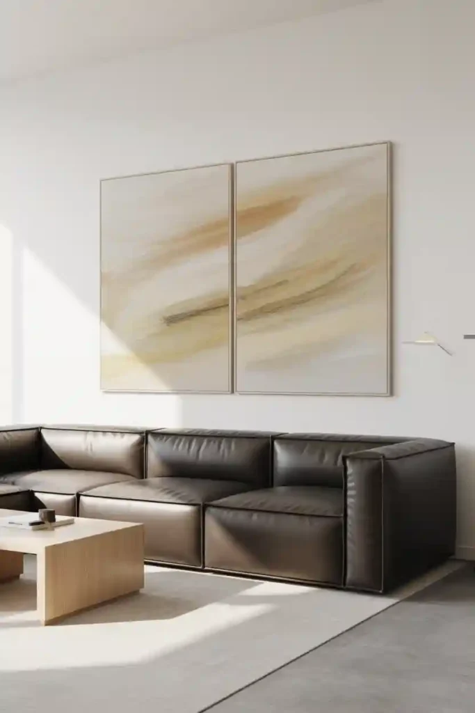 Neutral Diptych Artwork