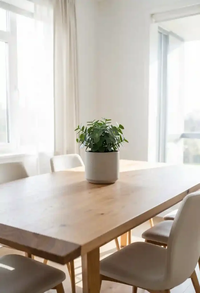 Use Plants as Dining Table Centerpieces