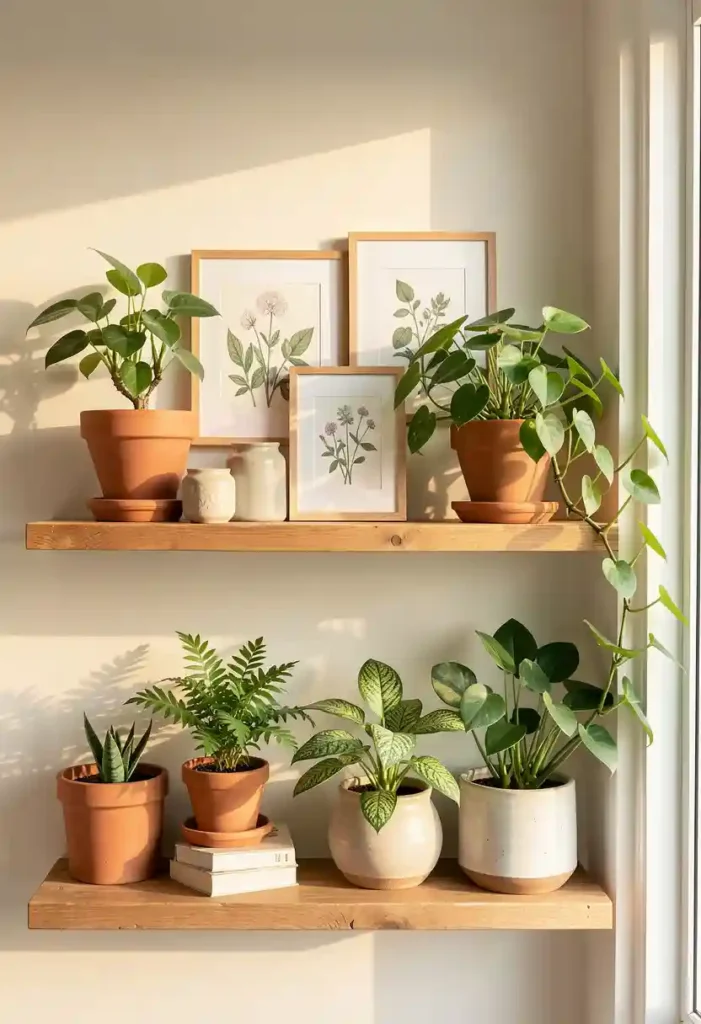  Add Small Art Pieces Between Plants